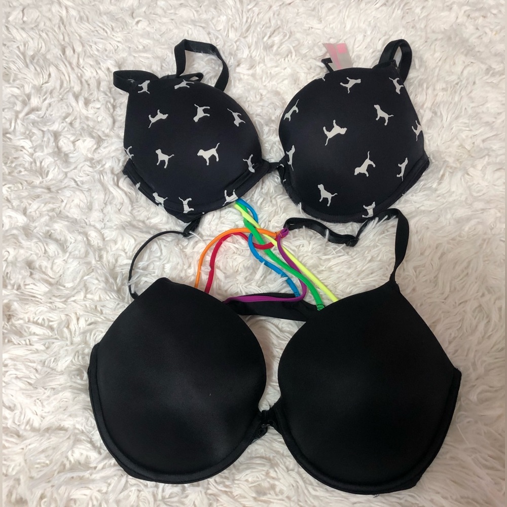 PINK Victoria secret’s bundle of 2 Sz 38c and 34d